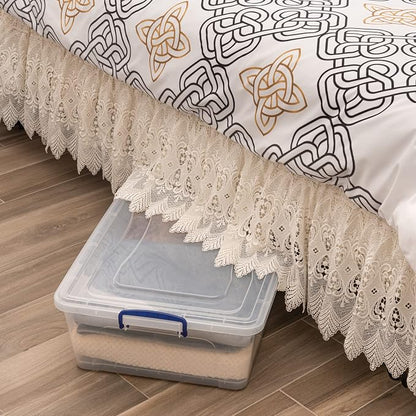 Superio Storage Bins with Lids, Stackable Totes, BPA Free, Odor Free, Organizer - Image 8