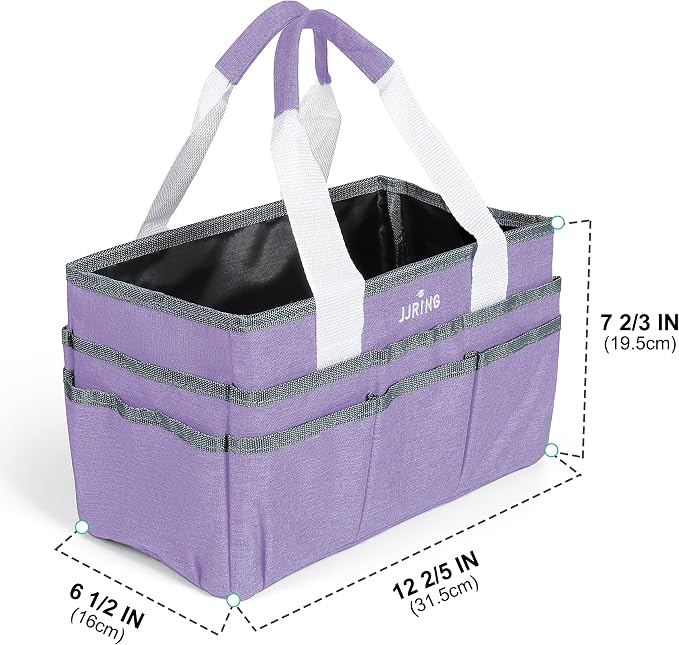 JJRING Craft Organizer Tote Bag, Art Storage Caddy - Image 2