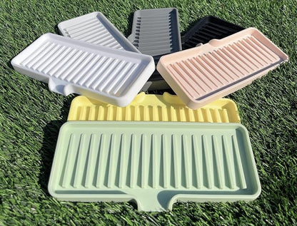 Happitasa Silicone Soap Dish Tray and Sponge Holder - Image 7