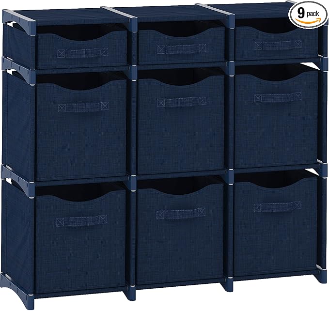 9 Cube Distressed Organizer by Neaterize