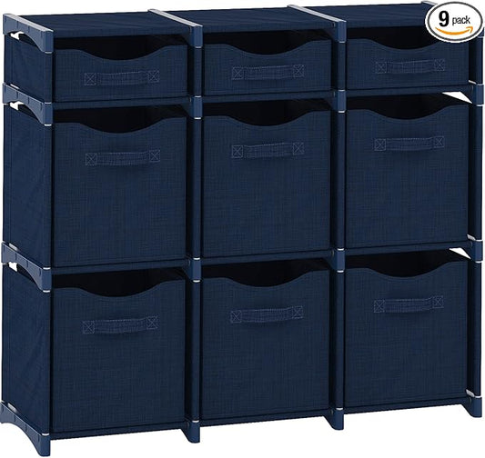 9 Cube Distressed Organizer by Neaterize