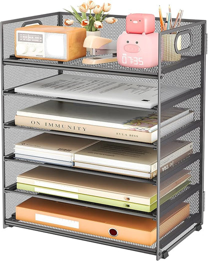 Subekyu 6 Tier Paper Organizer for Desk by SUBEKYU