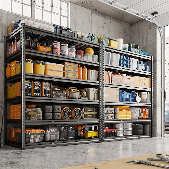 REIBII 3600LBS Garage Shelving 78" H Storage Shelves Heavy Duty 6-Tier - Image 3