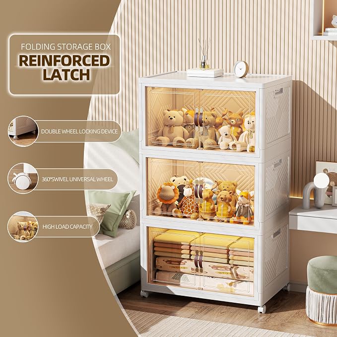 312 QT / 78 Gal Stackable Collapsible Storage Bins - Image 5