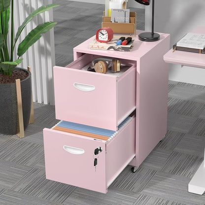 2 Drawer Mobile File Cabinet - Image 2