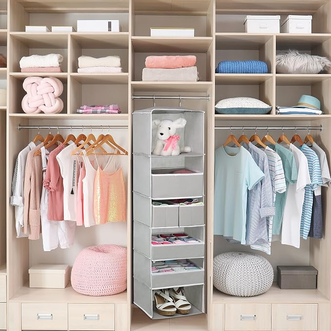 Simple Houseware 6 Shelf Hanging Closet Organizer - Image 5