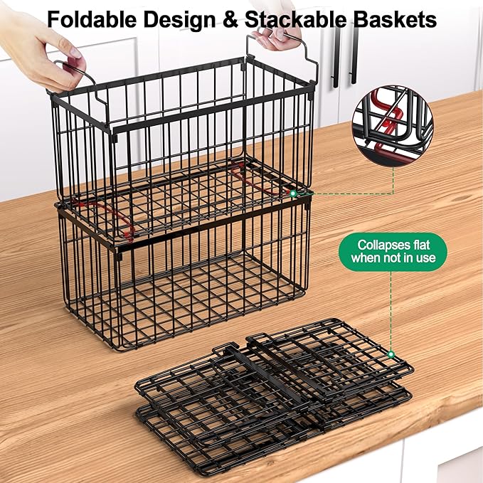 Freezer Organizer Bins, 2 Pack Stackable Deep Chest Freezer Organizer Bins - Image 3
