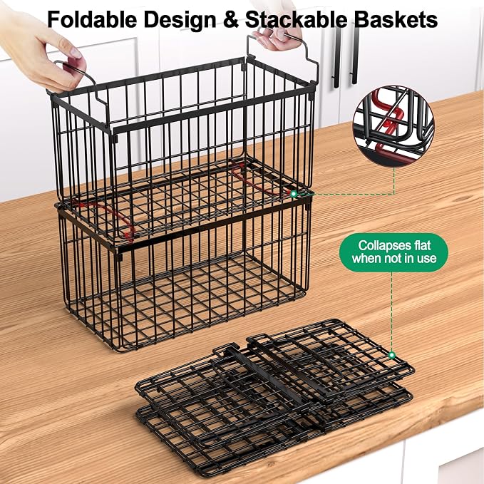 Freezer Organizer Bins, 6 Pack Stackable Deep Chest Freezer Organizer Bins - Image 3