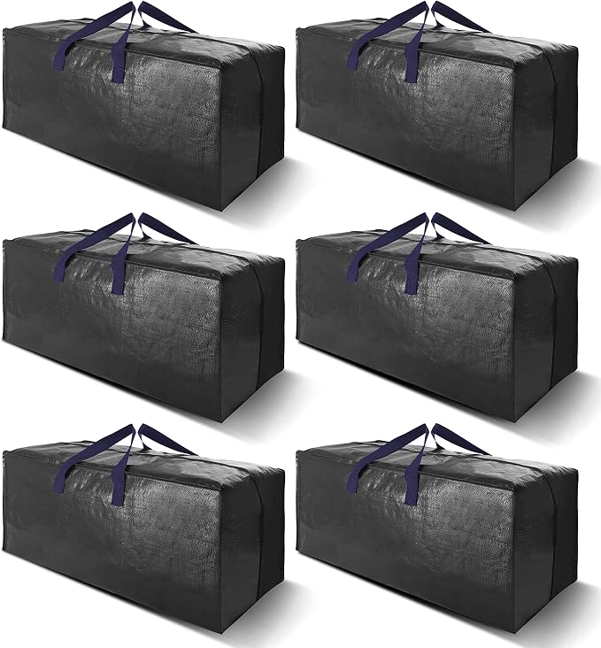 Heavy Duty Extra Large Moving Bags W/Backpack Straps by VELVETSURE