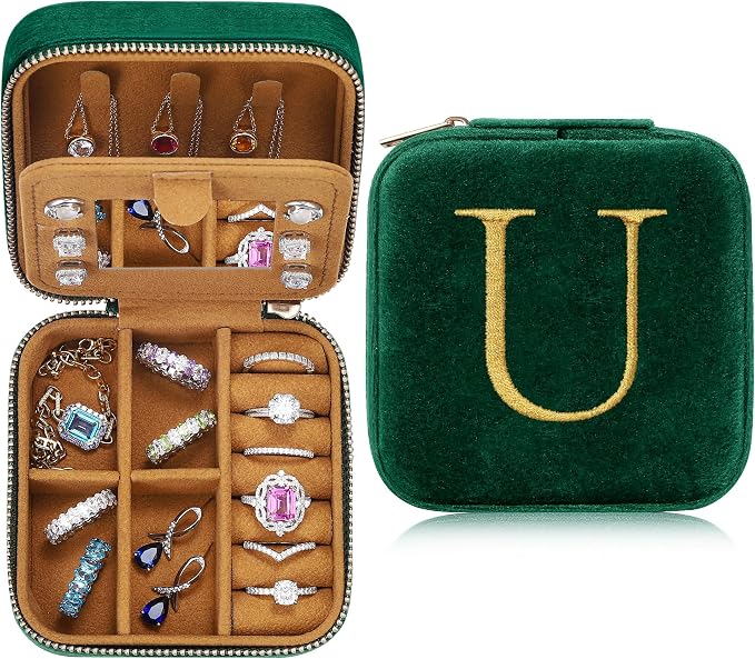Parima Plush Velvet Travel Jewelry Case Jewelry Box by PARIMA