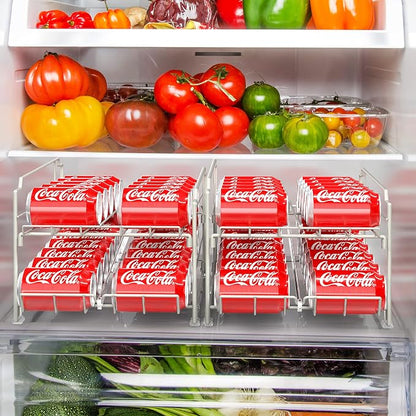 Simple Houseware Dual Row Front Loading Stackable Can Dispenser - Image 4