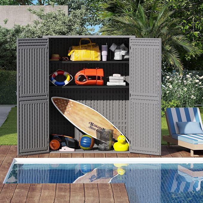 EHHLY Vertical Resin Storage Shed - Image 4