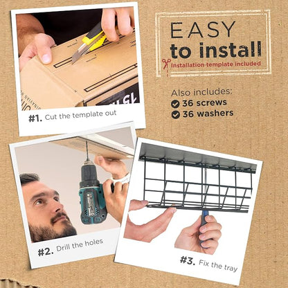 Under Desk Cable Tray, Cord Organizer - Image 8