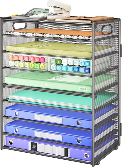 SUBEKYU 9 Tier Paper Organizer for Desk by SUBEKYU