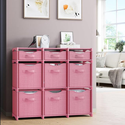 9 Cube Closet Organizers And Storage | Includes All Storage Cube Bins | Easy To - Image 5