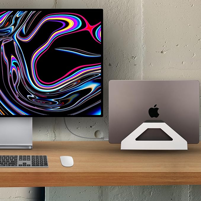 Vertical Laptop Stand, Space Saving Holder - Image 2
