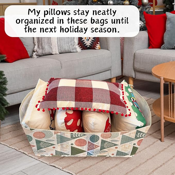 VENO 6 Pack Moving Bags and Large Christmas Decoration Storage Bins - Image 2