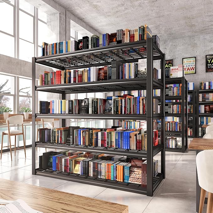 REIBII 48.2''W Garage Shelving Heavy Duty Metal Shelving 3000LBS Storage - Image 7