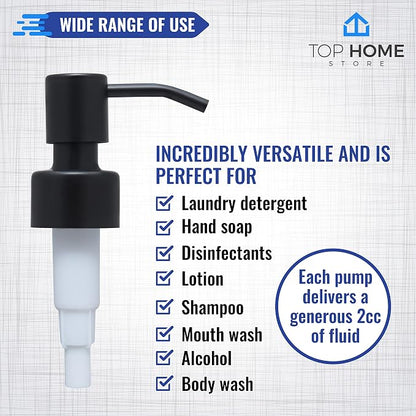 Stainless Steel Soap and Lotion Dispenser Pumps, Replacement - Image 4