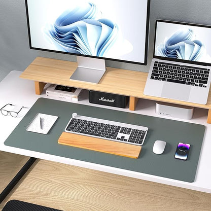 Aothia Leather Desk Pad Protector, Large Mouse Pad, Office Desk Mat, Non-Slip - Image 8