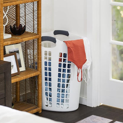 Gracious Living Easy Carry Flex Hamper, Large 87.5 Liter Lightweight Plastic - Image 7