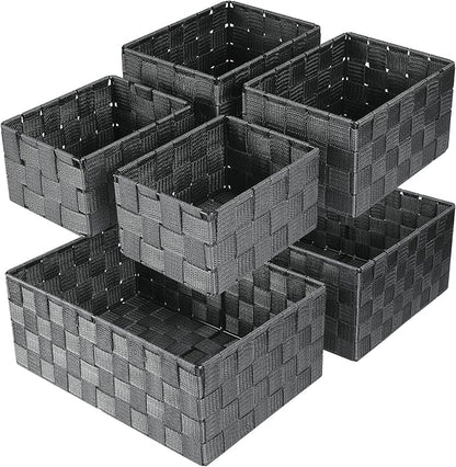 Woven Storage Baskets, Storage Bins, Cube Basket Container Baskets Storage by Uvellgift