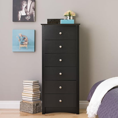 Prepac Sonoma 6 Drawer Dresser for Bedroom, Tall Chest of Drawers, Bedroom - Image 2