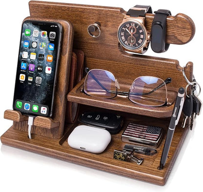 TESLYAR Wood Phone Docking Station by TESLYAR