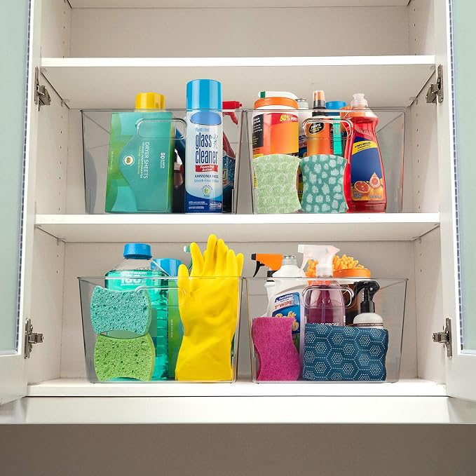 ClearSpace Clear Plastic Storage Bins – XL 8 Pack Perfect Kitchen or Pantry - Image 2