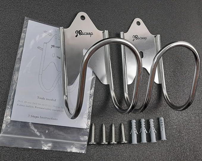 JBscoop Stainless Steel Garden Hose Hanger, - Image 2