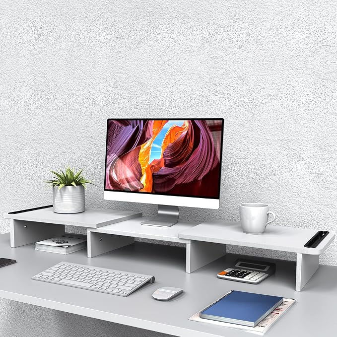 Zimilar Dual Monitor Stand Riser, Monitor Stand - Image 4