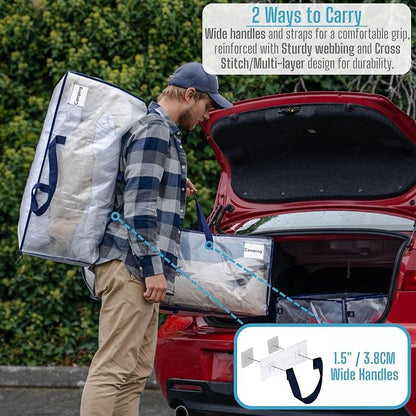 VENO 10 Pack Moving Bags w/Backpack Straps, Heavy Duty, Moving Boxes Alternative - Image 2