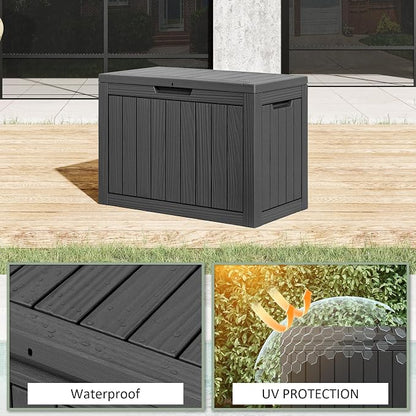 Outdoor Storage Box, Resin Deck Boxes Indoor and outdoor, Waterproof Storage - Image 2