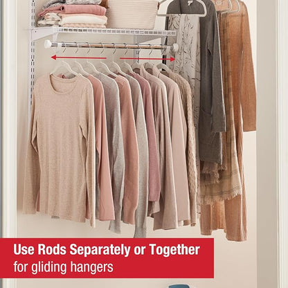 Rubbermaid Configurations Custom Closet Kit 3-6 Ft. Adjustable Metal Wire - Image 4