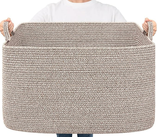 Goodpick Blanket Basket, Woven Baskets by Goodpick