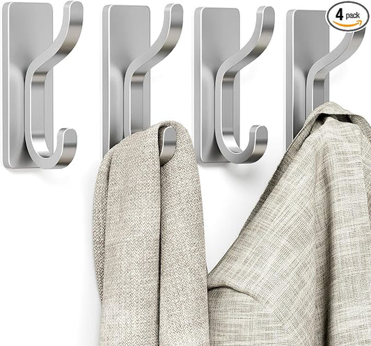 pickpiff Wall Hooks for Coat and Towel: 13LB Adhesive Door Hanger Stick on for by pickpiff