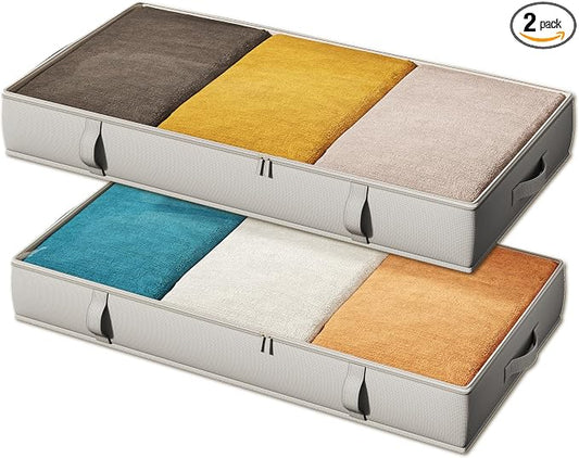 Vailando Storage Containers, 6 Inches Tall 60L Underbed Storage Bins by Vailando