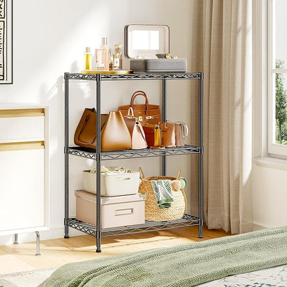 35.4''H Shelf 3 Tier Storage Shelves Metal Shelving, Adjustable Small Wire - Image 8