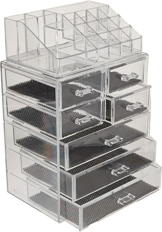 Sorbus Acrylic Makeup Organizer Set, 7-Drawer Vanity & Countertop Cosmetic - Image 4