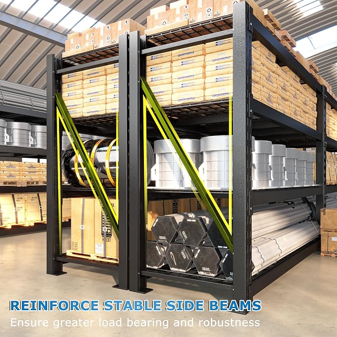 Bepatio 11000LBS Garage Shelving Heavy Duty Storage Shelves Adjustable 4-Tier - Image 7