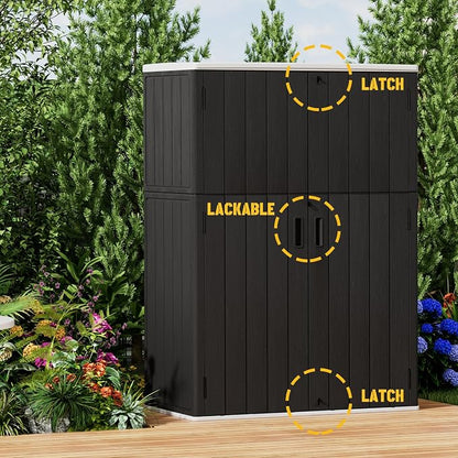 Vertical Outdoor Storage Cabinets, Plastic Sheds&Outdoor Storage - Image 8