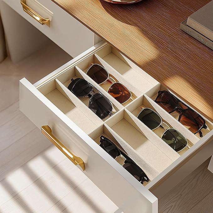 pickpiff Drawer Sunglass Organizer & Display Tray: 1 Pcs 8 Grids Velvet - Image 5