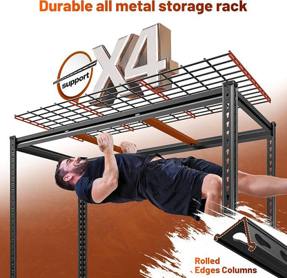 REIBII 48" W Garage Shelving 3000LBS Metal Shelving Heavy Duty Storage Shelves - Image 5