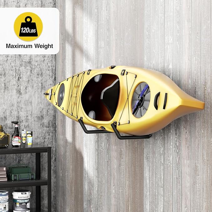 niffgaff Heavy Duty Garage Storage Hooks - 120 LB Capacity Wall Mounted Rack - Image 8
