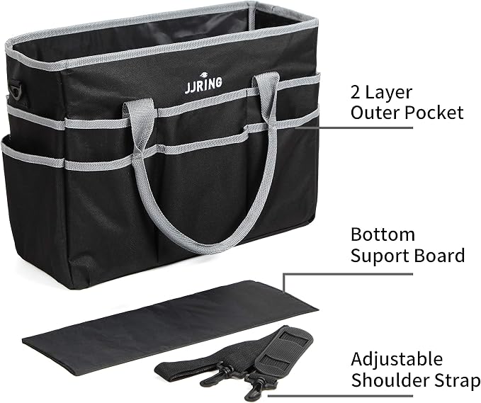 JJRING Large Multi-Functional Carrying Bag, 600D Nylon Artist Tote Bag - Image 4