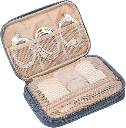 NISHEL Travel Cord Organizer Case, Double Layers Tech Electronic Bag, Essentials - Image 5
