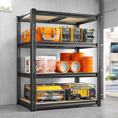REIBII Garage Shelving 60.1" H Storage Shelves Heavy Duty 1800 LBS, 4-Tier by REIBII