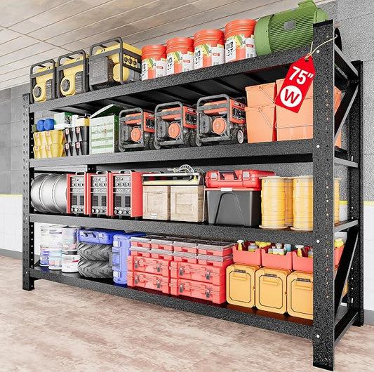 9000LBS Heavy Duty Garage Shelving Units, Metal Garage Shelves, Large Storage by SISESOL