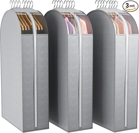 10" Gusseted Garment Bags for Hanging Clothes by Liuoud