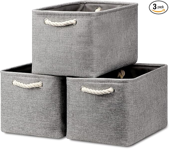 HNZIGE Shelf Baskets for Storage Storage Bins Fabric Storage Baskets for Shelves by HNZIGE